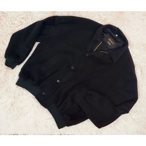 Vintage Luxury 100% Cashmere Majer Brand Tuttle Golf Bomber Oversized Jacket